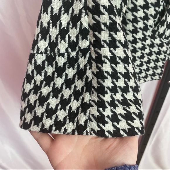 Lapis Houndstooth Swing Jacket, size Medium - Picture 7 of 8
